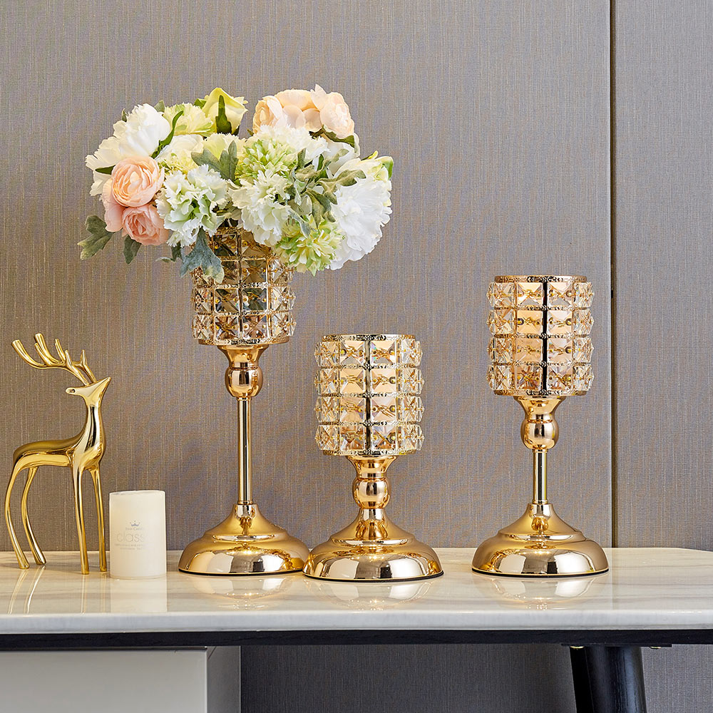 Golden Luxe Candle Holder