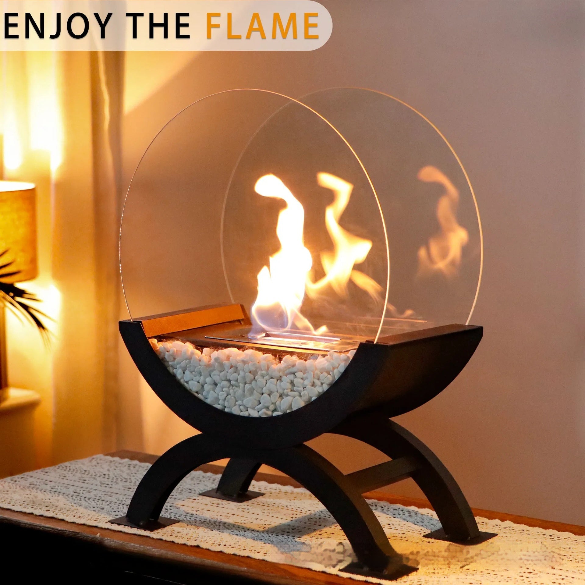 Ambient Fireplace Table Lamp