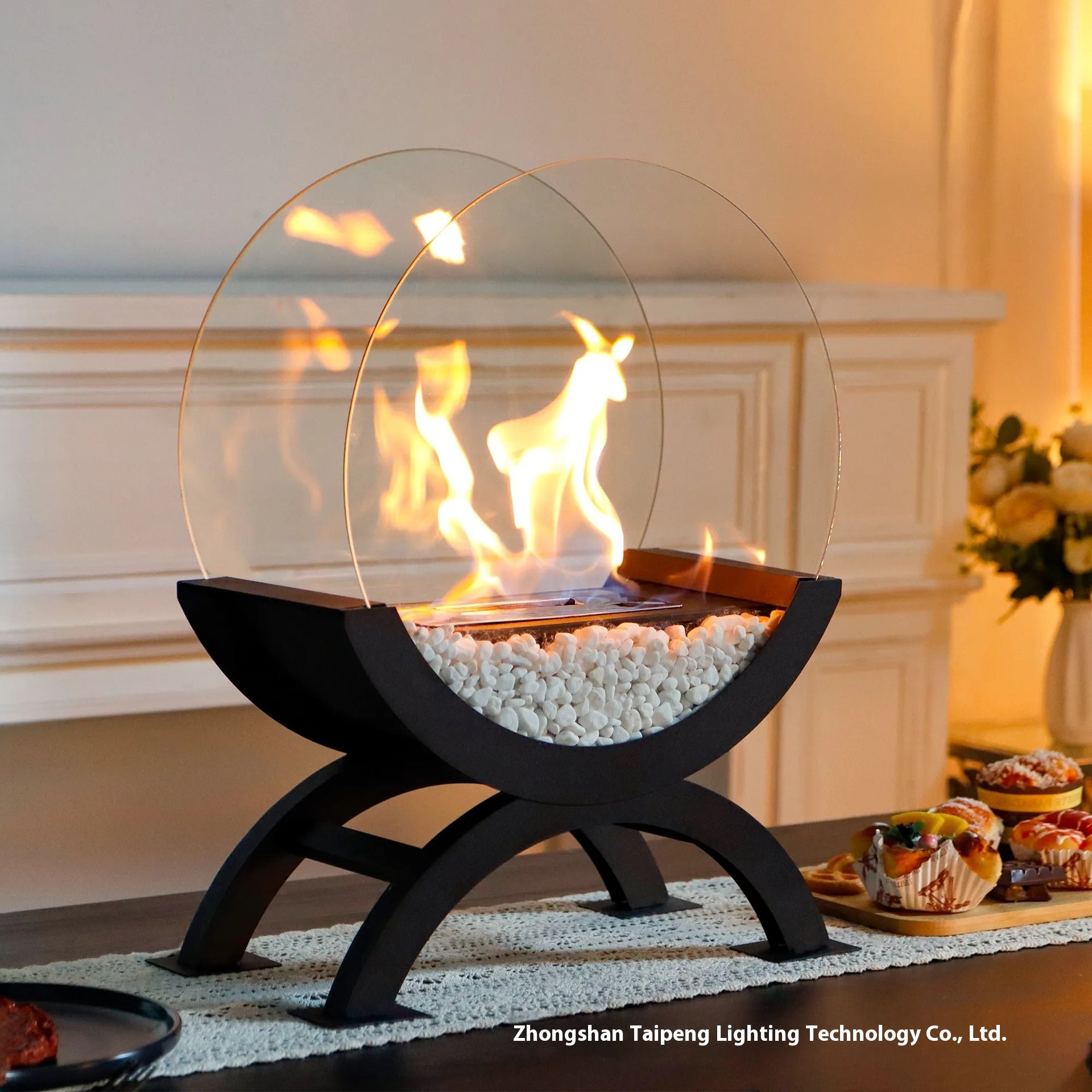 Ambient Fireplace Table Lamp